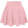 imageHybrid ampamp Company Womens Stretch Super Short Flared Casual Nylon Ponte Mini Skate SkirtBlush