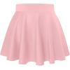 imageHybrid ampamp Company Womens Stretch Super Short Flared Casual Nylon Ponte Mini Skate SkirtBlush