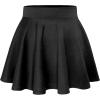 imageHybrid ampamp Company Womens Stretch Super Short Flared Casual Nylon Ponte Mini Skate SkirtCharcoal