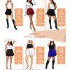 imageHybrid ampamp Company Womens Stretch Super Short Flared Casual Nylon Ponte Mini Skate SkirtFuchsia