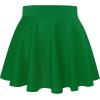imageHybrid ampamp Company Womens Stretch Super Short Flared Casual Nylon Ponte Mini Skate SkirtKelly Gree
