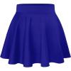 imageHybrid ampamp Company Womens Stretch Super Short Flared Casual Nylon Ponte Mini Skate SkirtRoyal