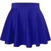 imageHybrid ampamp Company Womens Stretch Super Short Flared Casual Nylon Ponte Mini Skate SkirtRoyal