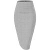 imageHybrid ampamp Company Womens Premium Nylon Ponte Stretch High Waist Pencil Suit Skirt Below Knee1073theather Gr