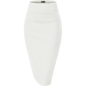 imageHybrid ampamp Company Womens Premium Nylon Ponte Stretch High Waist Pencil Suit Skirt Below Knee1073tivory