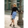 imageHybrid ampamp Company Women Elastic High Waist Bodycon Work Business Pencil Skirt1089bluwht