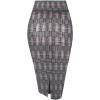 imageHybrid ampamp Company Women Elastic High Waist Bodycon Work Business Pencil Skirt10906blackivory