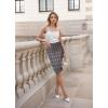 imageHybrid ampamp Company Women Elastic High Waist Bodycon Work Business Pencil Skirt10906blackivory