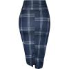 imageHybrid ampamp Company Women Elastic High Waist Bodycon Work Business Pencil Skirt11156navywhite