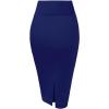 imageHybrid ampamp Company Women Elastic High Waist Bodycon Work Business Pencil Skirt1139cobaltblu