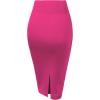 imageHybrid ampamp Company Women Elastic High Waist Bodycon Work Business Pencil Skirt1139fuchsia