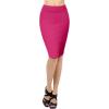 imageHybrid ampamp Company Women Elastic High Waist Bodycon Work Business Pencil Skirt1139fuchsia
