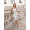 imageHybrid ampamp Company Women Elastic High Waist Bodycon Work Business Pencil Skirt1139ivory