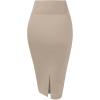 imageHybrid ampamp Company Women Elastic High Waist Bodycon Work Business Pencil Skirt1139stone