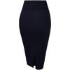 imageHybrid ampamp Company Women Elastic High Waist Bodycon Work Business Pencil Skirt2127navy