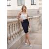 imageHybrid ampamp Company Women Elastic High Waist Bodycon Work Business Pencil Skirt2127navy
