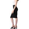 imageHybrid ampamp Company Women Elastic High Waist Bodycon Work Business Pencil SkirtPremium Ponte Black