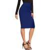 imageHybrid ampamp Company Women Elastic High Waist Bodycon Work Business Pencil SkirtPremium Ponte Royal
