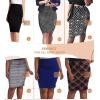 imageHybrid ampamp Company Women Elastic High Waist Bodycon Work Business Pencil SkirtPremium Ponte Royal