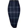 imageHybrid ampamp Company Women Elastic High Waist Bodycon Work Business Pencil Skirt11156navywhite