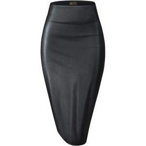 imageHybrid ampamp Company Women Elastic High Waist Bodycon Work Business Pencil Skirt325black