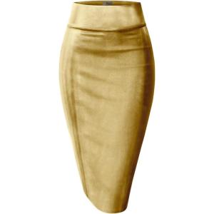 imageHybrid ampamp Company Womens Pencil SkirtGold
