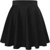 imageHybrid ampamp Company Women Basic Versatile Skirts Stretchy Flared Mini Skater SkirtBlack