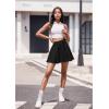 imageHybrid ampamp Company Women Basic Versatile Skirts Stretchy Flared Mini Skater SkirtBlack