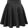 imageHybrid ampamp Company Women Basic Versatile Skirts Stretchy Flared Mini Skater SkirtCharcoal