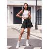imageHybrid ampamp Company Women Basic Versatile Skirts Stretchy Flared Mini Skater SkirtCharcoal