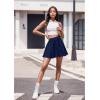 imageHybrid ampamp Company Women Basic Versatile Skirts Stretchy Flared Mini Skater SkirtNavy