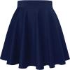 imageHybrid ampamp Company Women Basic Versatile Skirts Stretchy Flared Mini Skater SkirtNavy