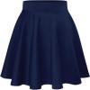 imageHybrid ampamp Company Women Basic Versatile Skirts Stretchy Flared Mini Skater SkirtNavy