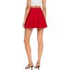 imageHybrid ampamp Company Women Basic Versatile Skirts Stretchy Flared Mini Skater SkirtRed