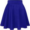imageHybrid ampamp Company Women Basic Versatile Skirts Stretchy Flared Mini Skater SkirtRoyal