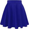 imageHybrid ampamp Company Women Basic Versatile Skirts Stretchy Flared Mini Skater SkirtRoyal