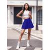 imageHybrid ampamp Company Women Basic Versatile Skirts Stretchy Flared Mini Skater SkirtRoyal