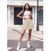 imageHybrid ampamp Company Women Basic Versatile Skirts Stretchy Flared Mini Skater SkirtStone