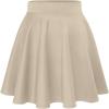 imageHybrid ampamp Company Women Basic Versatile Skirts Stretchy Flared Mini Skater SkirtStone