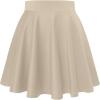 imageHybrid ampamp Company Women Basic Versatile Skirts Stretchy Flared Mini Skater SkirtStone