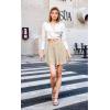 imageHybrid ampamp Company Women Basic Versatile Skirts Stretchy Flared Mini Skater SkirtStone