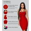imageHybrid ampamp Company Womens Elegance V Neck Stretch Chic Bandage DressDrbd1029106red