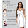 imageHybrid ampamp Company Womens Elegance V Neck Stretch Chic Bandage DressDrbd1029106white