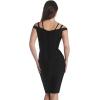 imageHybrid ampamp Company Womens Elegance V Neck Stretch Chic Bandage DressDrbd132black