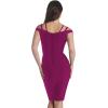 imageHybrid ampamp Company Womens Elegance V Neck Stretch Chic Bandage DressDrbd132magenta