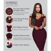 imageHybrid ampamp Company Womens Elegance V Neck Stretch Chic Bandage DressDrbd132wine