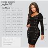 imageHybrid ampamp Company Womens Elegance V Neck Stretch Chic Bandage DressDrbd197black