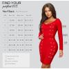 imageHybrid ampamp Company Womens Elegance V Neck Stretch Chic Bandage DressDrbd197red