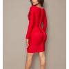 imageHybrid ampamp Company Womens Elegance V Neck Stretch Chic Bandage DressDrbd197red