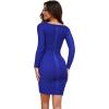 imageHybrid ampamp Company Womens Elegance V Neck Stretch Chic Bandage DressDrbd197royal